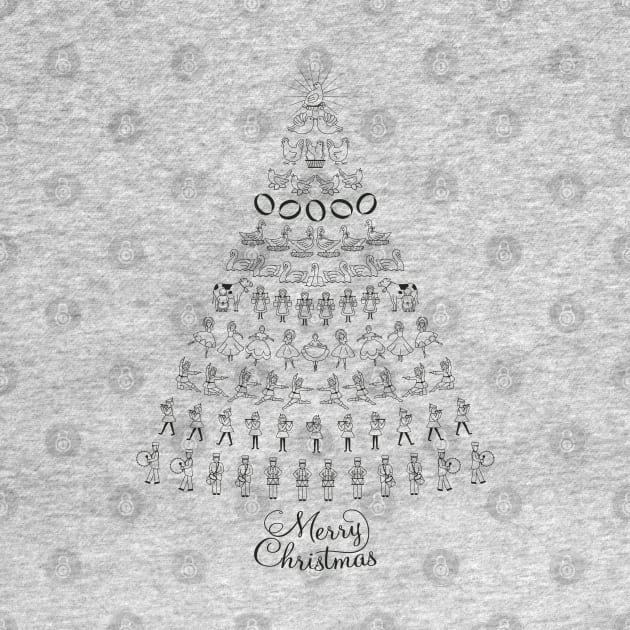 12 Days of Christmas Tree by ElizabethB_Art